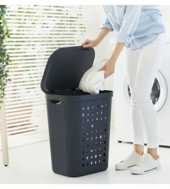 Cesta portabiancheria "jona" colore blu da 55 litri