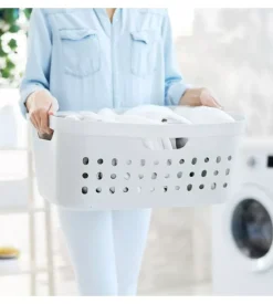 Cesta portabiancheria "jona" colore bianco da 39 litri