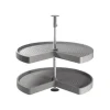 Cestello "3/4" grigio girevole 270° per mobile da 80 cm
