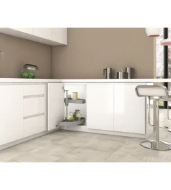 Cestello girevole mezza luna bianco, per moduli 90 cm