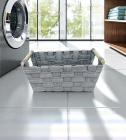 Cestino in tnt easy system "piccolo" grigio 37,5x23,5x16,5 cm