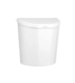 Cestino portarifiuti per caravan brunner "pillar xl" bianco 31,5x18x31,5 cm