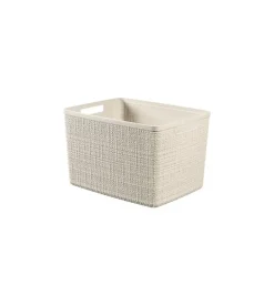 Cesto "jute" keter grigio - 36,2x28,2x23 cm
