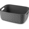 Cesto portaoggetti keter "curver softex m" antracite, 12,5 litri