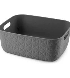 Cesto portaoggetti keter "curver softex m" antracite, 12,5 litri