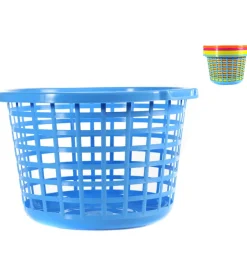 Cestone bianco forato da 46 cm rettangolare.