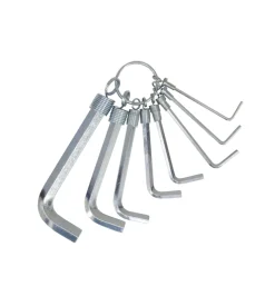 Chiavi esagonali acciaio c60 8 pz.