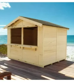 Chiosco in legno da esterno habrita "sylva 4024" 415x274x240 cm