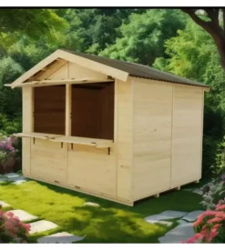 Chiosco in legno da esterno habrita 