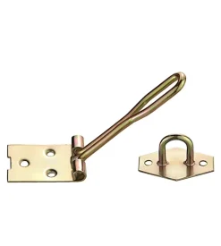 Chiusura portalucchetto 120 mm. - zincato giallo