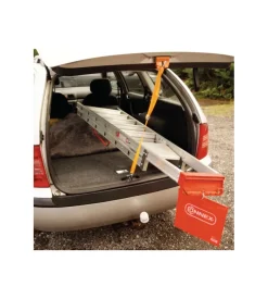 Cinghia di ancoraggio 125 kg. con fermo blocco e cinghia con moschettone 25 mm. x 2 mt.