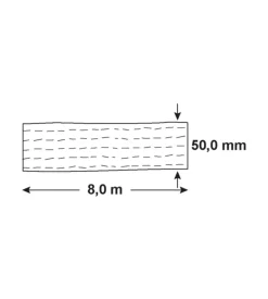 Cinghia di ancoraggio 4000 kg. 50 mm. x 8 mt. con tenditore