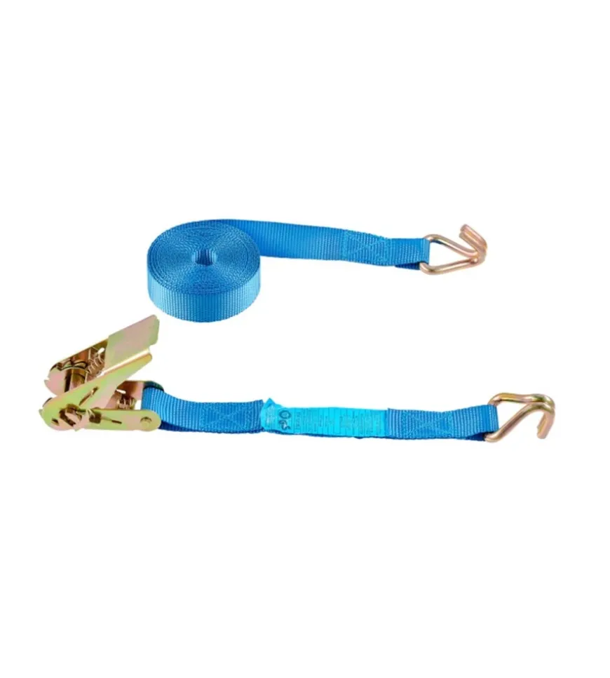 Cinghia di ancoraggio 700 kg. con tenditore e cinghia con gancio 25 mm. x 5 mt.