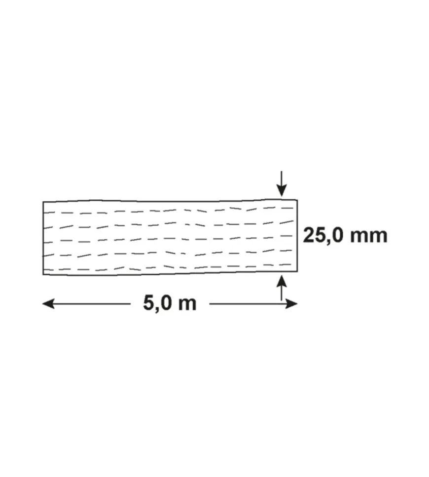 Cinghia di ancoraggio 700 kg. con tenditore e cinghia con gancio 25 mm. x 5 mt.