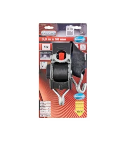 Cinghia di ancoraggio 1500 kg. 50 mm. x 3 mt. con tenditore automatico a cricchetto