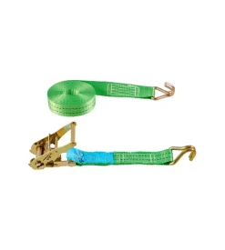 Cinghia di ancoraggio 2000 kg. con tenditore e cinghia con gancio 38 mm. x 6 mt.