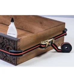 Cinghia di ancoraggio 245 kg. 25 mm. x 5 mt. con tenditore e 4 para bordi ricurvi