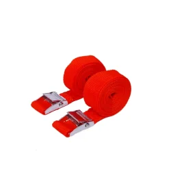 Cinghia di ancoraggio con fibbia metallica 24 mm. x 2,5 mt. 2 pz.