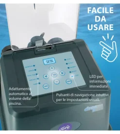 Clorinatore salino per elettrolisi gre per piscina da 50 m³ 10 gr/h