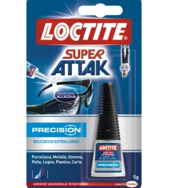 Colla adesivo istantaneo liquido super attak precision, 5g
