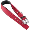 Collare in nylon c20/43 imbottito per cane - colore rosso.