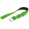 Collare in nylon modello c25/45 imbottito per cane e colore verde.