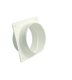 Collegamento murale diametro100 bianco senza sportello antiriflusso