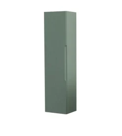 Colonna pensile sospesa decor bagno "canaletto" con 1 anta colore verde salvia, 35x28x138 cm