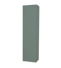 Colonna pensile sospesa decor bagno con 1 anta colore verde salvia, 35x28x138 cm