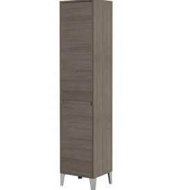 Colonna porta biancheria rovere scuro 40x35x183 cm