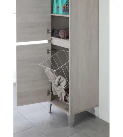 Colonna porta biancheria rovere chiaro 40x35x183 cm
