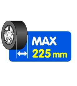 Colonna porta cerchi e pneumatici per auto lampa in acciaio - 15956