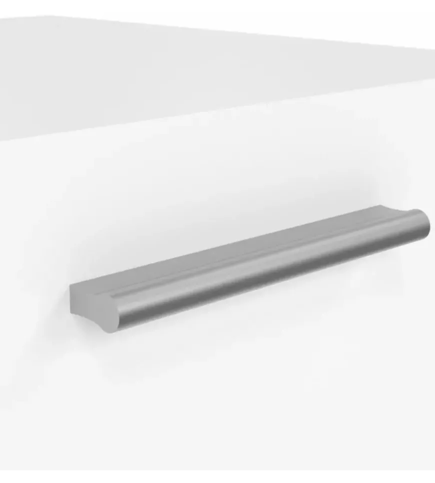 Comodino 2 cassetti "pepe" bianco 40x40,2x42,3 cm