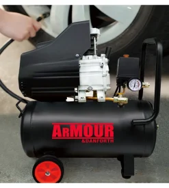 Compressore aria lubrificato armour&danforth 24l 2 hp - cod. tmx20807