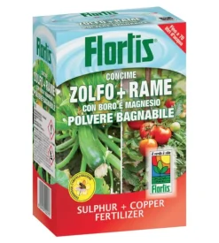Concime in polvere bagnabile flortis zolfo + rame 250gr