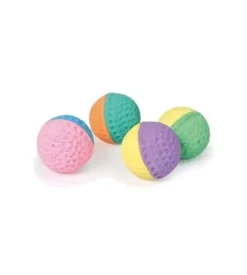Confezione da 2 palline per gatto in spugna "sponge roundball", diametro 4 cm