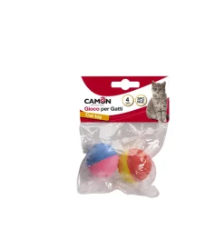 Confezione da 2 palline per gatto in spugna "sponge roundball", diametro 4 cm