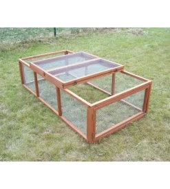 Conigliera da esterno in legno habrita 