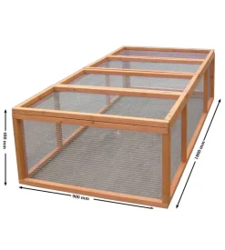 Conigliera da esterno in legno habrita 