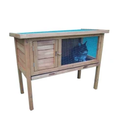 Conigliera da esterno in legno habrita "cl 1007" 91,5x45x70 cm
