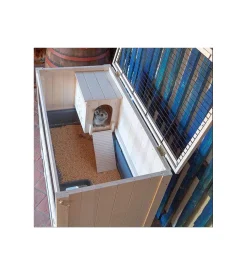 Conigliera in legno "cottage", 107,5x61,5x102 cm - ferplast