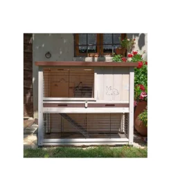 Conigliera in legno ferplast "ranch 100 basic",  92x47x81 cm