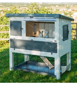 Conigliera in resina "grand lodge 120 plus", 115,5x73x117 cm - ferplast