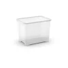 Contenitore con coperchio trasparente "tbox s" in plastica 38,4x26,8x28,3 cm