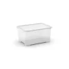 Contenitore con coperchio trasparente "tbox xs"  in plastica 38,4x26,8x18,9 cm