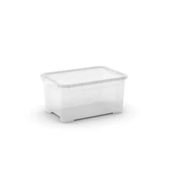 Contenitore con coperchio trasparente "tbox xs"  in plastica 38,4x26,8x18,9 cm