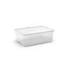Contenitore con coperchio trasparente keter "tbox m" in plastica 31 lt 55,6x39,1x18,9 cm