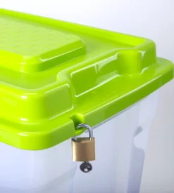 Contenitore in plastica con coperchio "iperbox" lt. 85 80x40x45 cm - bama