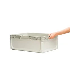 Contenitore modulare impilabile artplast "eurobox" in polipropilene grigio 60x40x22 cm