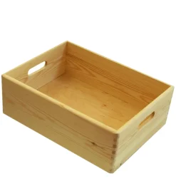 Contenitore multiuso in legno "wood box" marrone chiaro 40x30x14 cm
